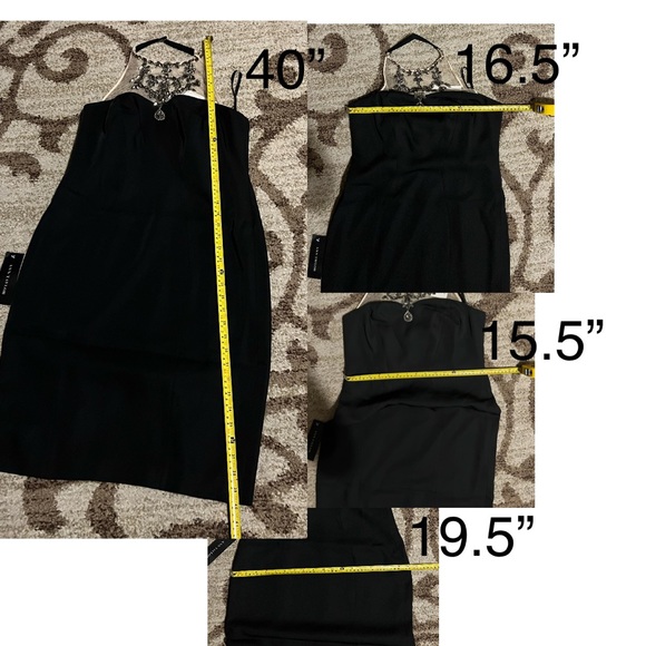 NEW Ann Taylor Black Dress Embellished JeweledHalter 327253 Formal/CocktailSmall - Picture 15 of 16